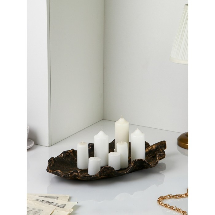 Органайзер «Лист №4», полистоун, цвет чёрный Органайзер «Лист №4», полистоун, цвет чёрный