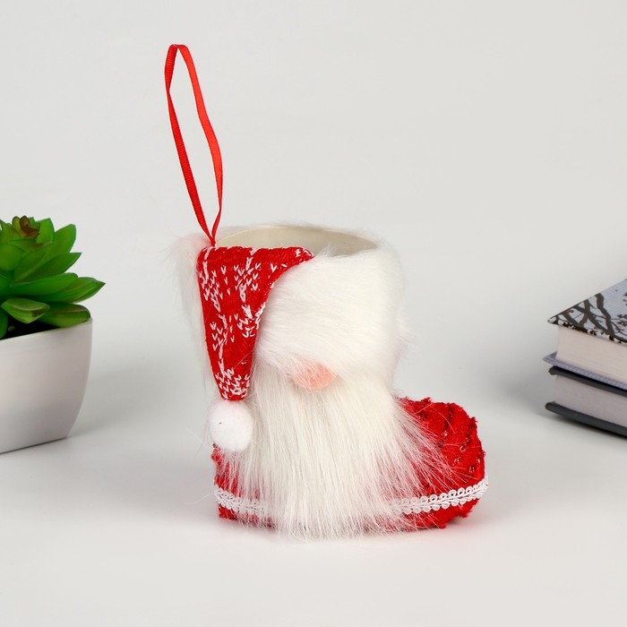 Новый год! Конфетница «Сапожок. Дед Мороз» Новый год! Конфетница «Сапожок. Дед Мороз»