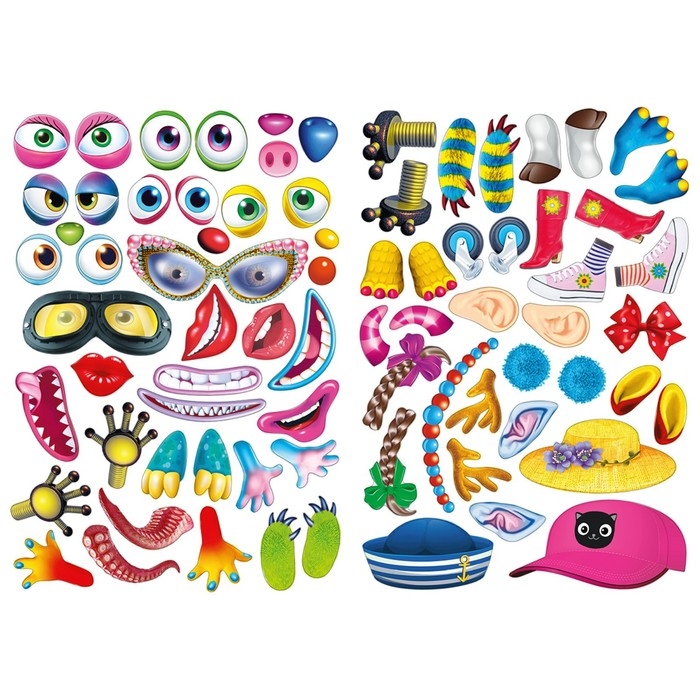 Сделай своего чудика «Ожерелькина», книга с наклейками Сделай своего чудика «Ожерелькина», книга с наклейками