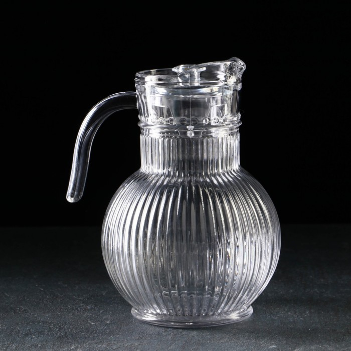 Кувшин для воды стеклянный «Аврора», 1,8 л, 15×22 см Кувшин для воды стеклянный «Аврора», 1,8 л, 15×22 см