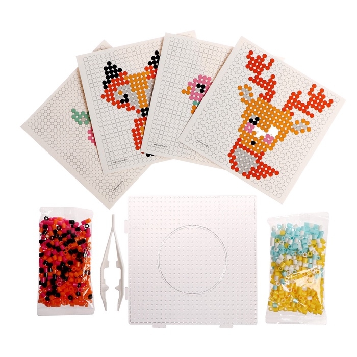 Термомозаика «Животные» с пинцетом Термомозаика «Животные» с пинцетом