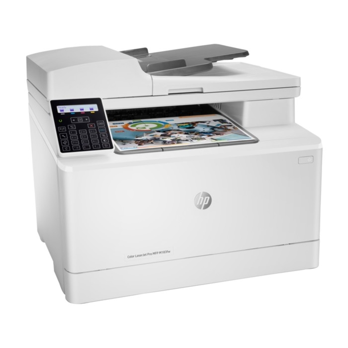 МФУ, лаз цв печать HP LaserJet Pro M183fw, 600x600 dpi, 16 стр/мин(цв/чб), А4, Wi-Fi, белый МФУ, лаз цв печать HP LaserJet Pro M183fw, 600x600 dpi, 16 стр/мин(цв/чб), А4, Wi-Fi, белый