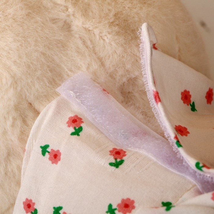 Мягкая игрушка «Медведь» в платье, 21 см, цвет белый Мягкая игрушка «Медведь» в платье, 21 см, цвет белый