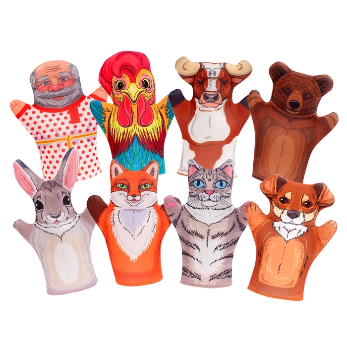 Домашний кукольный театр «Жили-Были», 8 кукол-перчаток