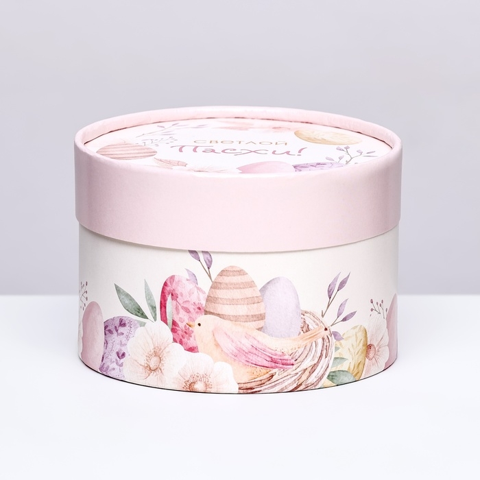 Коробка Коробка "Светлой пасхи", завальцованная, 13 х 8,5 см