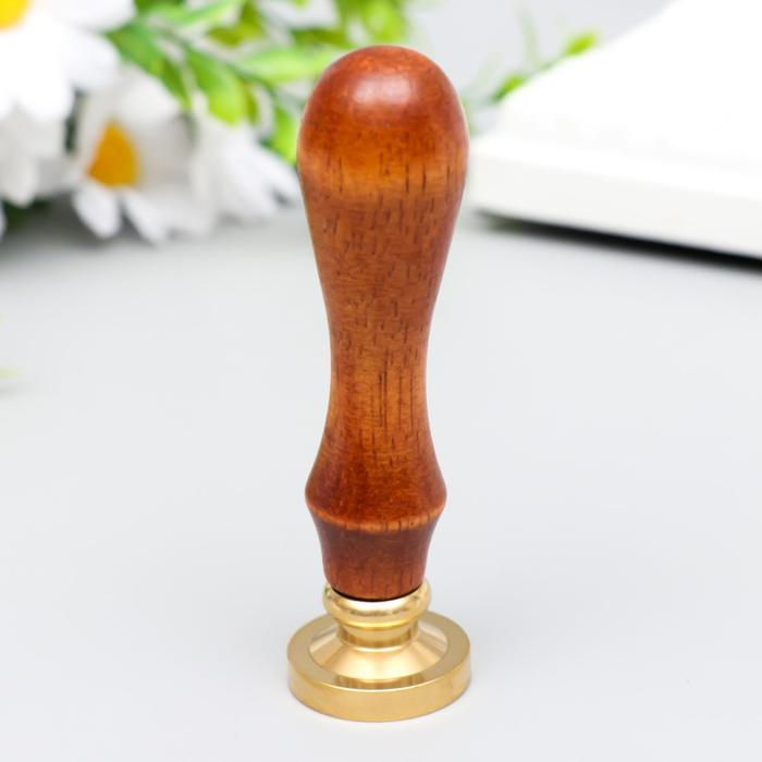 Печать для сургуча с деревянной ручкой "Инь-ян - кошки" 9х3х3 см