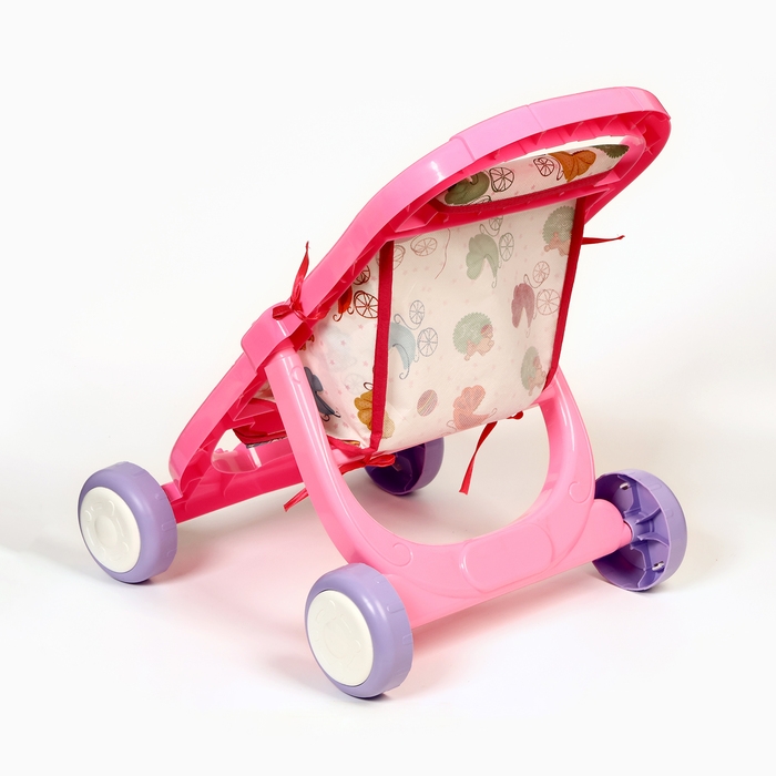Игрушка детская Игрушка детская "Коляска для кукол", складная пластиковая, 40 х 65 см, МИКС