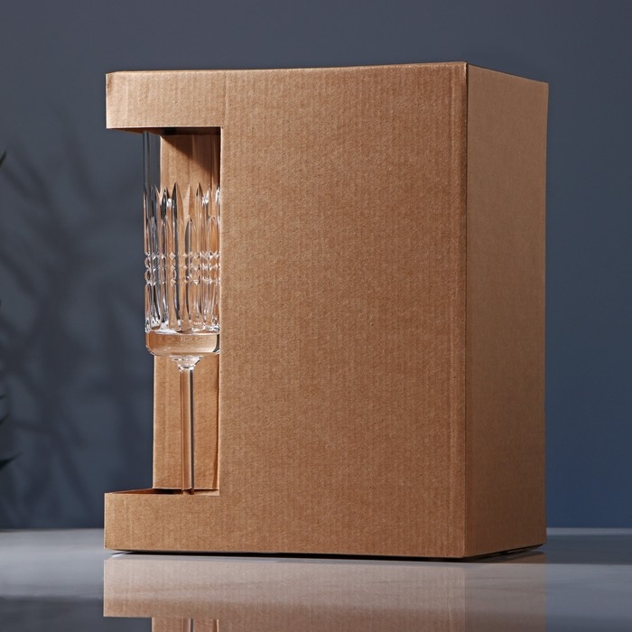 Набор бокалов хрустальных для шампанского, 120 мл, 6 шт