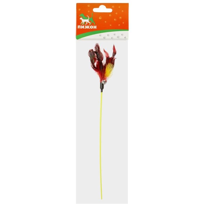 Дразнилка  Дразнилка "Фазан" с бубенчиком, 50 см, микс цветов