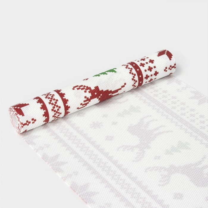 Дорожка новогодняя на стол Доляна «Новый год», сервировочная, 180×30 см Дорожка новогодняя на стол Доляна «Новый год», сервировочная, 180×30 см