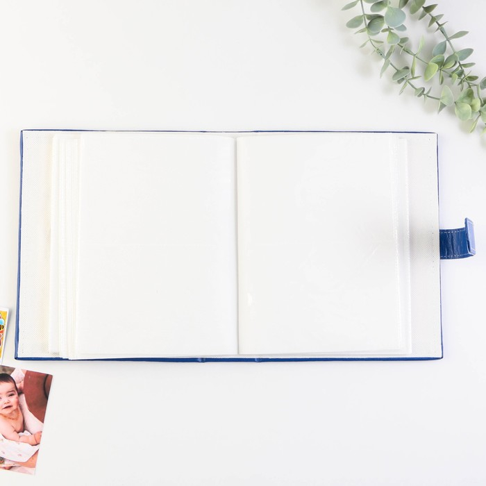 Фотоальбом на 200 фото с 2 местами под фото на обложке Фотоальбом на 200 фото с 2 местами под фото на обложке "Наше чудо", экокожа