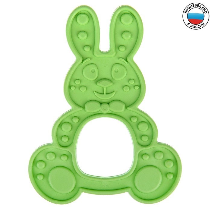 Прорезыватель силиконовый «Зайка», цвет МИКС, КНОПА Прорезыватель силиконовый «Зайка», цвет МИКС, КНОПА