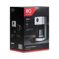 Кофеварка BQ CM1007, капельная, 900 Вт, 1.5 л, серебристо-чёрная