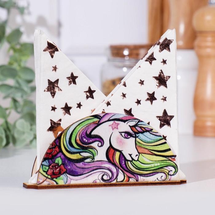 Салфетница Салфетница "Единорог", 13,5×3,1×6 см