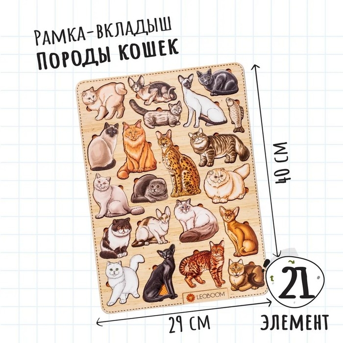 Рамки-вкладыши «Породы кошек» Рамки-вкладыши «Породы кошек»