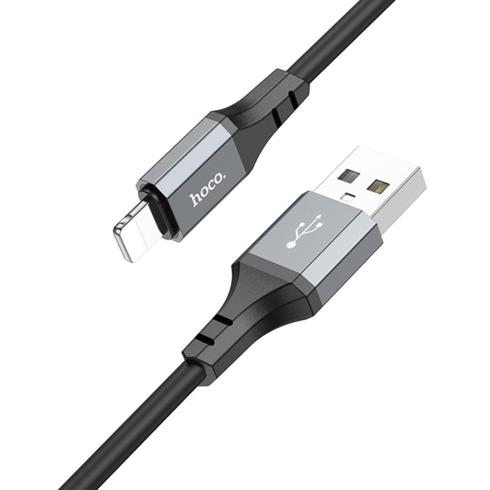 Кабель Hoco X92, Lightning - USB, 2.4 А, 3 м, оплётка силикон, чёрный Кабель Hoco X92, Lightning - USB, 2.4 А, 3 м, оплётка силикон, чёрный