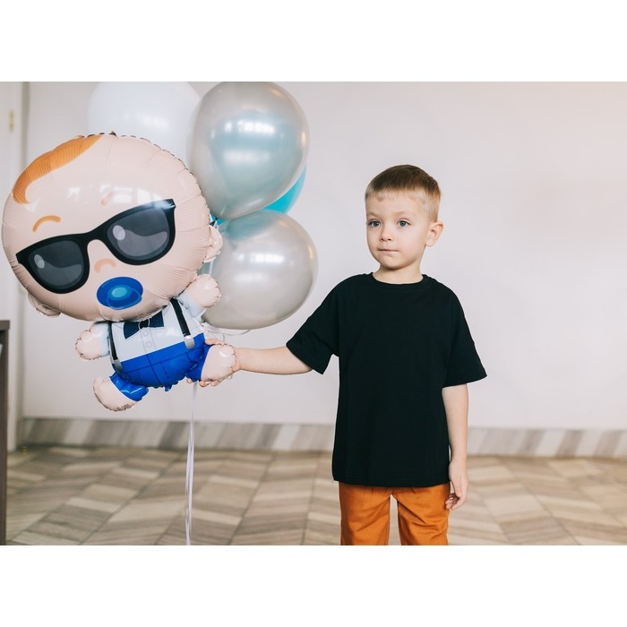 Воздушный шар фольгированный 27" &laquo;Крутой малыш&raquo;, с подложкой