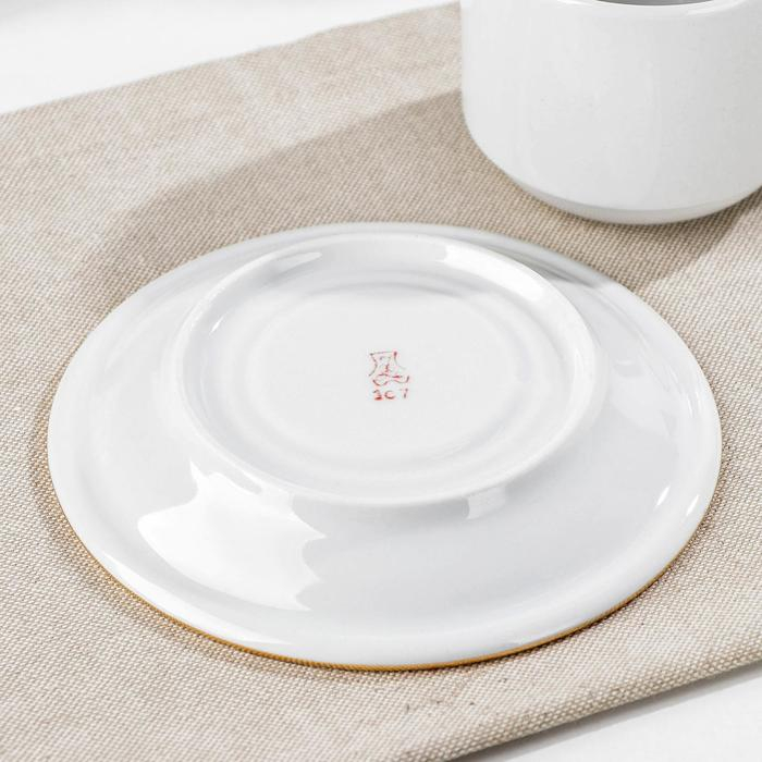 Чайная пара фарфоровая «Мокко», 220 мл, блюдце d=14 см Чайная пара фарфоровая «Мокко», 220 мл, блюдце d=14 см