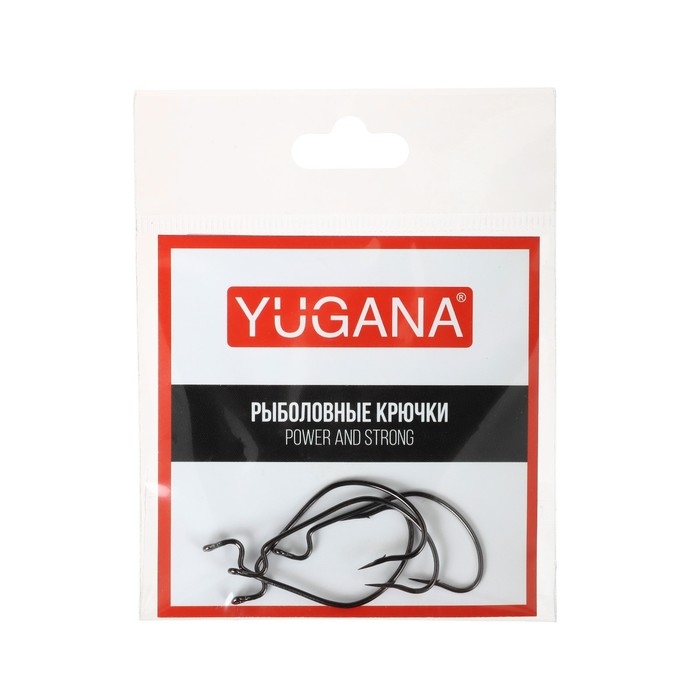 Крючки офсетные YUGANA O'shaughnessy worm, № 1/0, 4 шт. Крючки офсетные YUGANA O'shaughnessy worm, № 1/0, 4 шт.