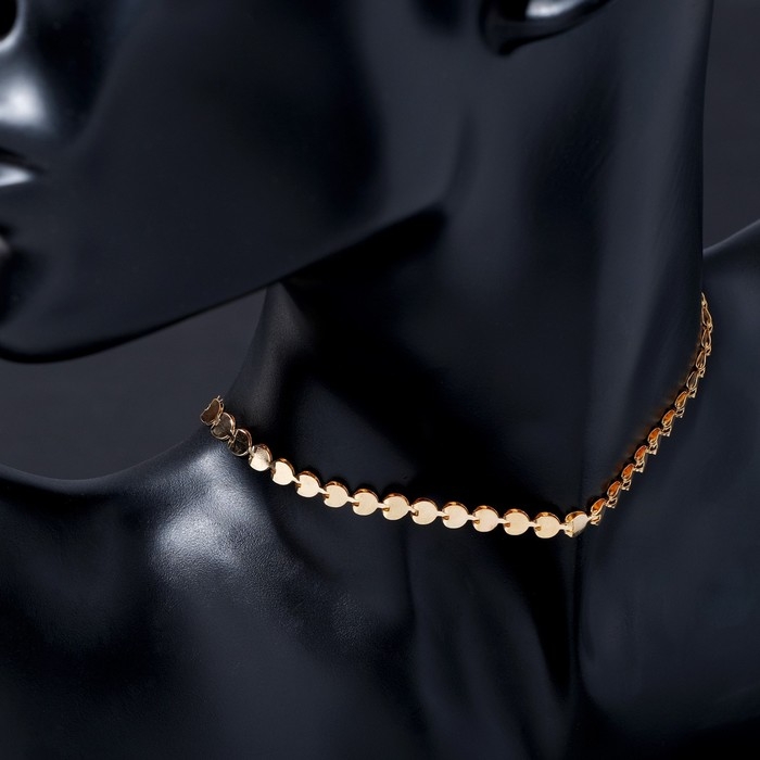 Чокер «Античность» диск, цвет золото, L=37 см Чокер «Античность» диск, цвет золото, L=37 см