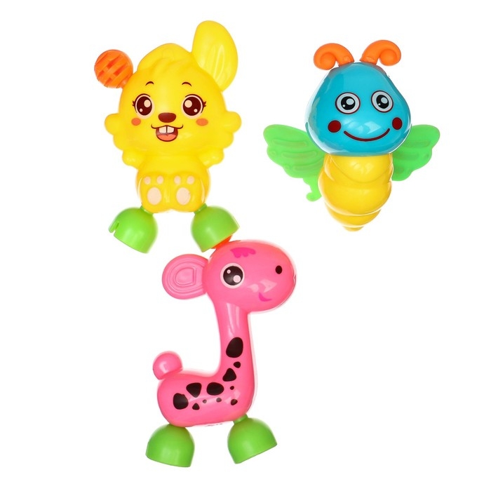 Набор погремушек «Собери меня», 3 шт, Крошка Я Набор погремушек «Собери меня», 3 шт, Крошка Я