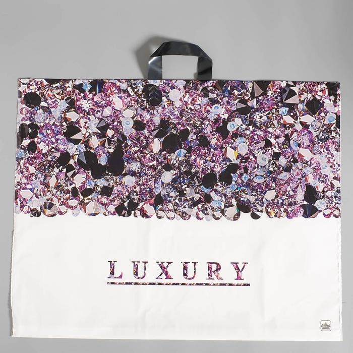 Пакет  Пакет "Лакшери" полиэтиленовый, с петлевой ручкой, 70х55 см, 90 мкм