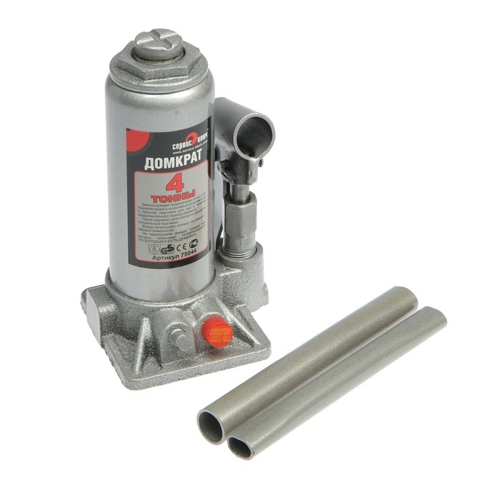 Домкрат  Домкрат "Сервис ключ" 75044, гидравлический, 4 т, 180-350 мм, кейс