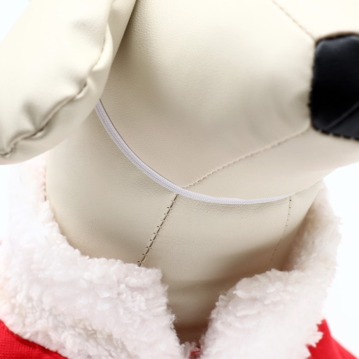 Новый год. Новогодний костюм для собак  Новый год. Новогодний костюм для собак "Клаус", размер M (ДС 30, ОГ 40 см)