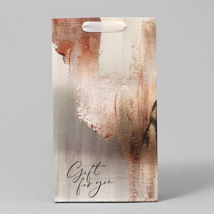 Пакет подарочный под две бутылки, упаковка, Bronza, 35 х 20 х 9 см Пакет подарочный под две бутылки, упаковка, Bronza, 35 х 20 х 9 см