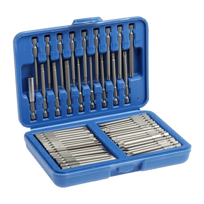 Набор бит ТУНДРА, сталь CrV, PH-PZ-SL-Torx-Hex-M-TW-TR, 75 мм, 50 шт. Набор бит ТУНДРА, сталь CrV, PH-PZ-SL-Torx-Hex-M-TW-TR, 75 мм, 50 шт.