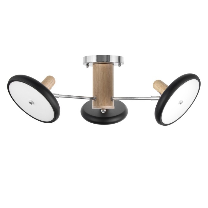 Люстра Люстра "Джулия" 3хLED 72Вт 3000-6000К черно-хромовый 62х62х22 см