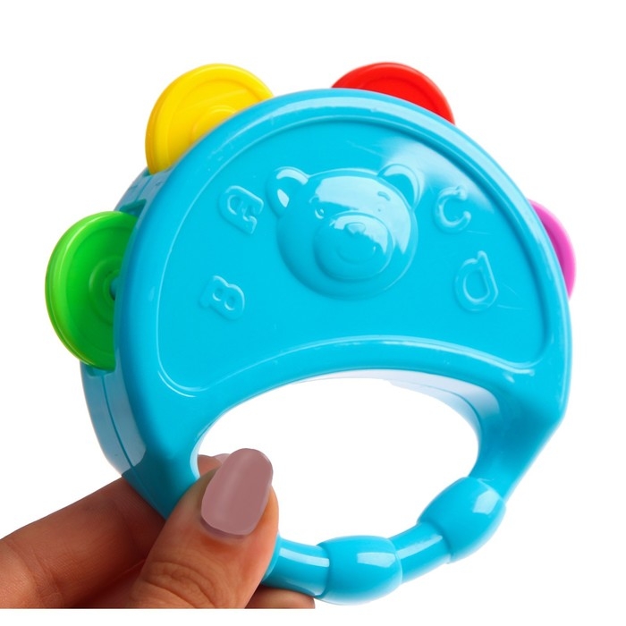 Погремушка «Бубен», цвет МИКС, Крошка Я Погремушка «Бубен», цвет МИКС, Крошка Я