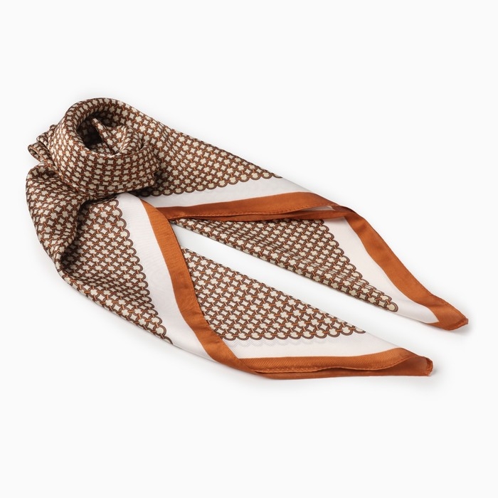 Платок женский MINAKU р-р 70*70 см, цв. коричневый Платок женский MINAKU р-р 70*70 см, цв. коричневый