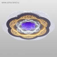 Светильник с ПДУ 660608N LED 160Вт 3 режима 3000-6000К диммер белый 50х50х7,5 см BayerLux