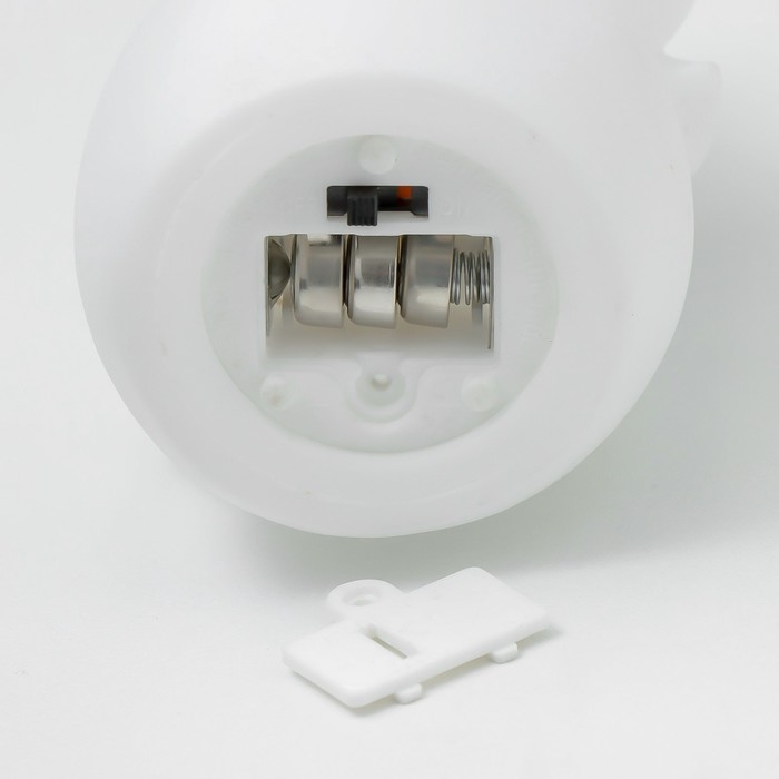 Ночник Ночник "Снеговик в шляпе" LED от батареек 3хLR44 белый 7х7х12 см