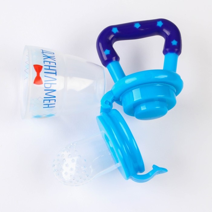 Ниблер «Джентльмен», с силиконовой сеточкой, цвет голубой Ниблер «Джентльмен», с силиконовой сеточкой, цвет голубой