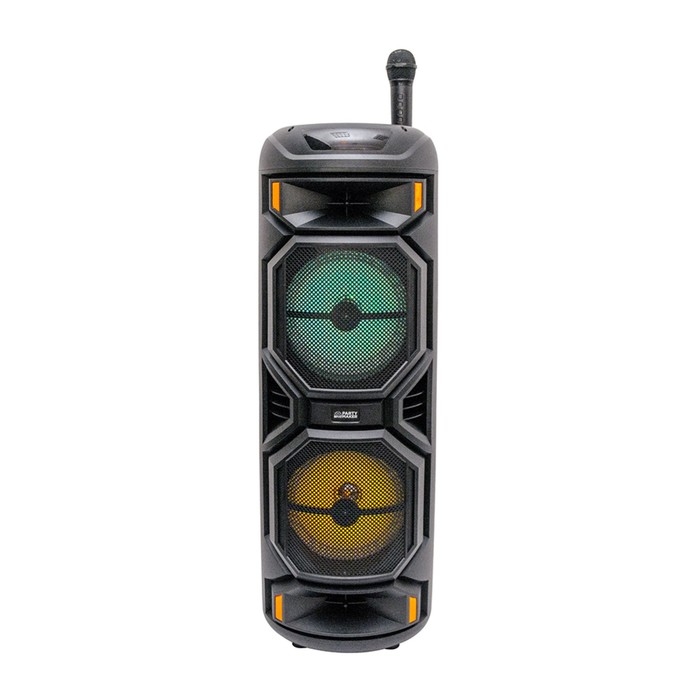 Портативная караоке система В52 Party maker, 60Вт,FM, AUX, USB,BT, 3600 мАч, подсв., чёрная Портативная караоке система В52 Party maker, 60Вт,FM, AUX, USB,BT, 3600 мАч, подсв., чёрная