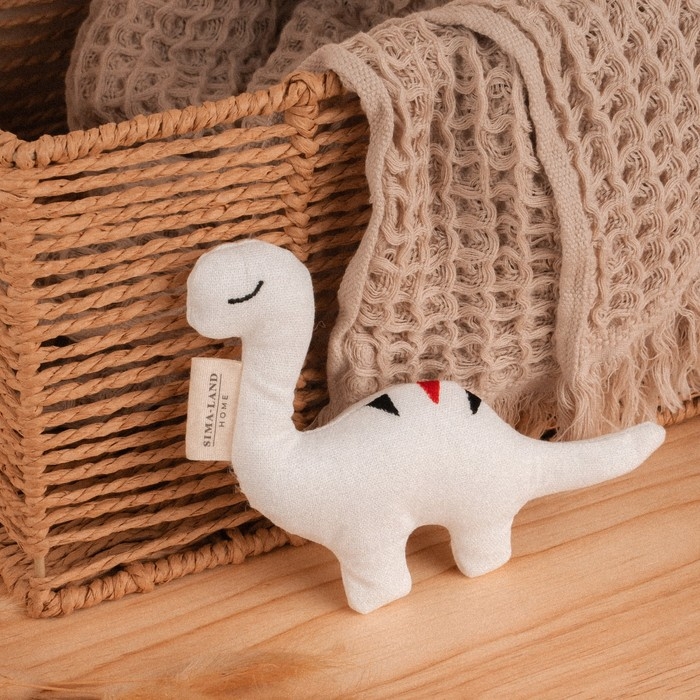 Мягкая игрушка «Динозавр», с полосками на спине, 17 см Мягкая игрушка «Динозавр», с полосками на спине, 17 см