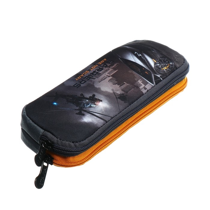 Пенал мягкий, 2 отделения, объёмный, 90 х 220 х 40 мм, Stavia Пенал мягкий, 2 отделения, объёмный, 90 х 220 х 40 мм, Stavia "Авто" серый 86211