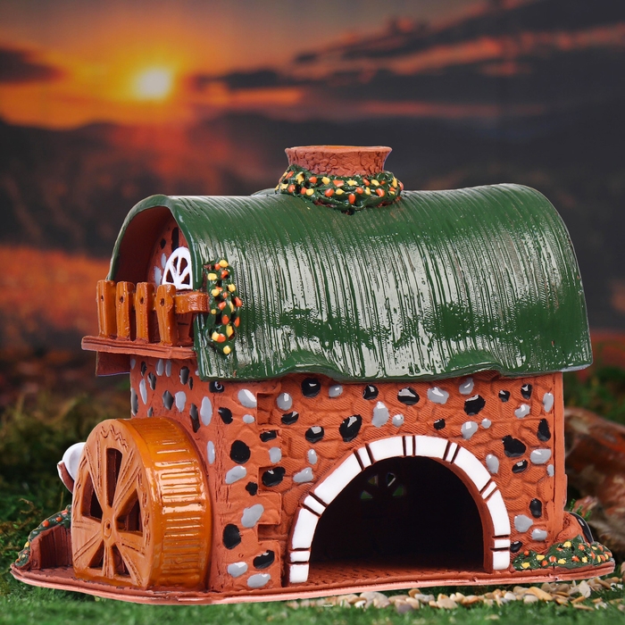 Аромалампа Домик Аромалампа Домик "Деревня", 18 см, ручная работа 1371846