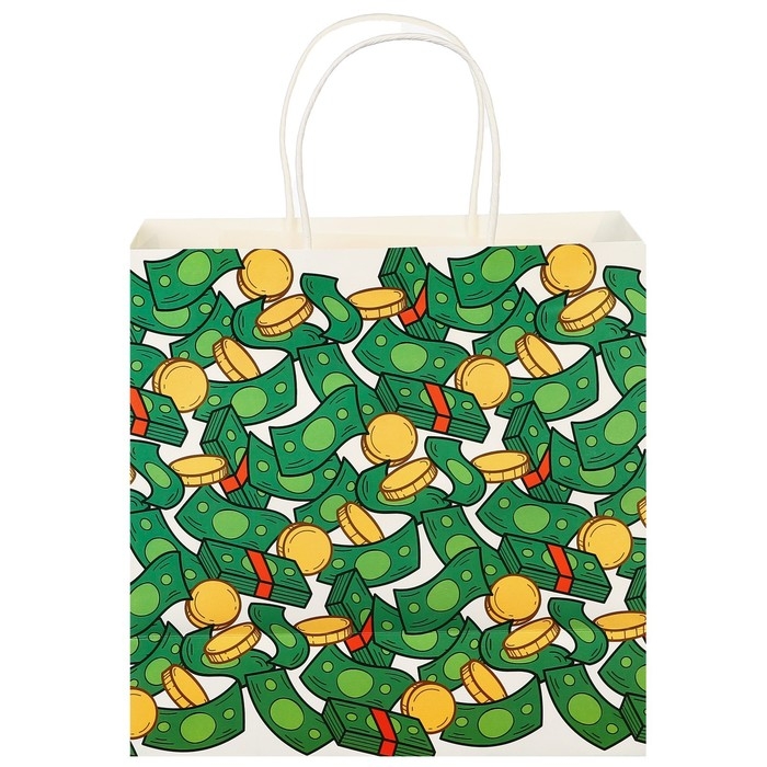 Пакет подарочный, 22х22х11 см, крафт, упаковка, Малыш и Карлсон Пакет подарочный, 22х22х11 см, крафт, упаковка, Малыш и Карлсон