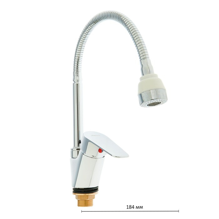 Смеситель для кухни Accoona A4865, однорычажный, с гибким изливом, хром Смеситель для кухни Accoona A4865, однорычажный, с гибким изливом, хром