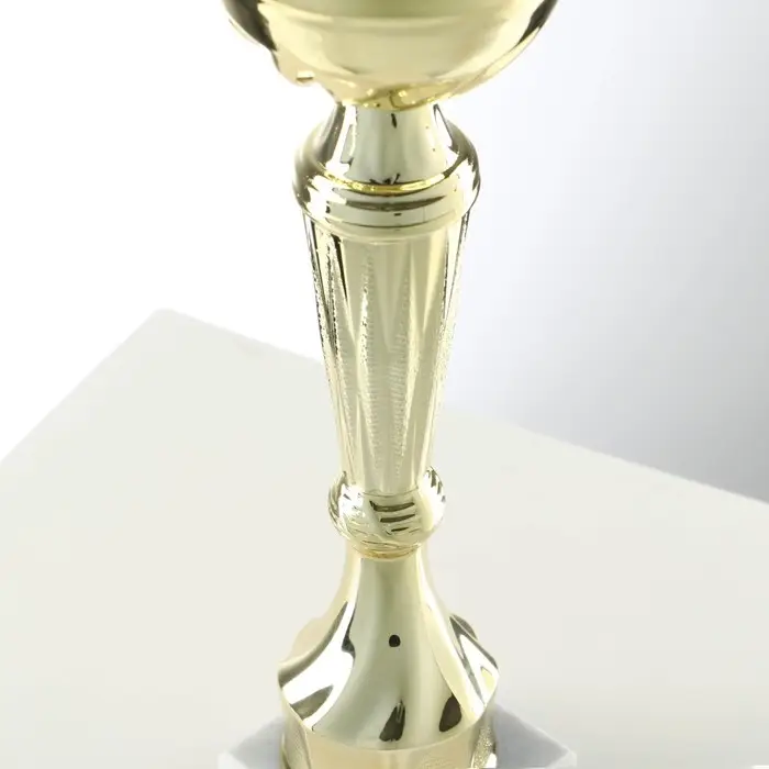 Кубок 151С, наградная фигура, золото, подставка камень, 22 см