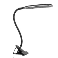 Лампа настольная RISALUX &laquo;Офисный чёрный&raquo;, светодиодная, на прищепке, от USB, 11&times;7.5&times;60.5 см