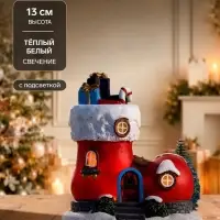 Фигура светодиодная, 13 см, 4 LED, свечение тёплое белое