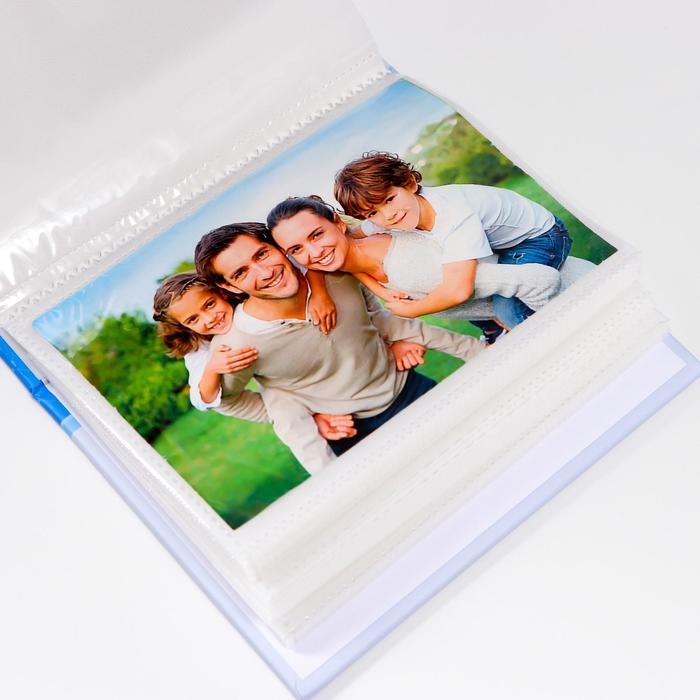 Фотоальбом на 100 фото Фотоальбом на 100 фото "Пинетки" голубой