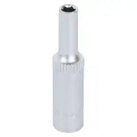 Головка торцевая 1/4"DR шестигранная 4.5мм, L=50мм