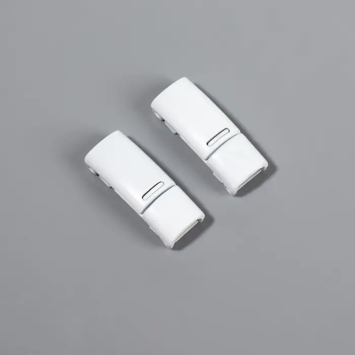 Шнурки для обуви, на магнитах, пара, с плоским сечением и фиксатором, 100 см, белые