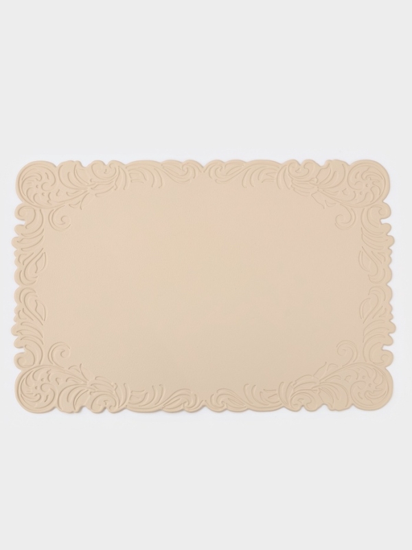 Набор салфеток сервировочных на стол Доляна, 2 шт, 45×30 см, бежевый Набор салфеток сервировочных на стол Доляна, 2 шт, 45×30 см, бежевый