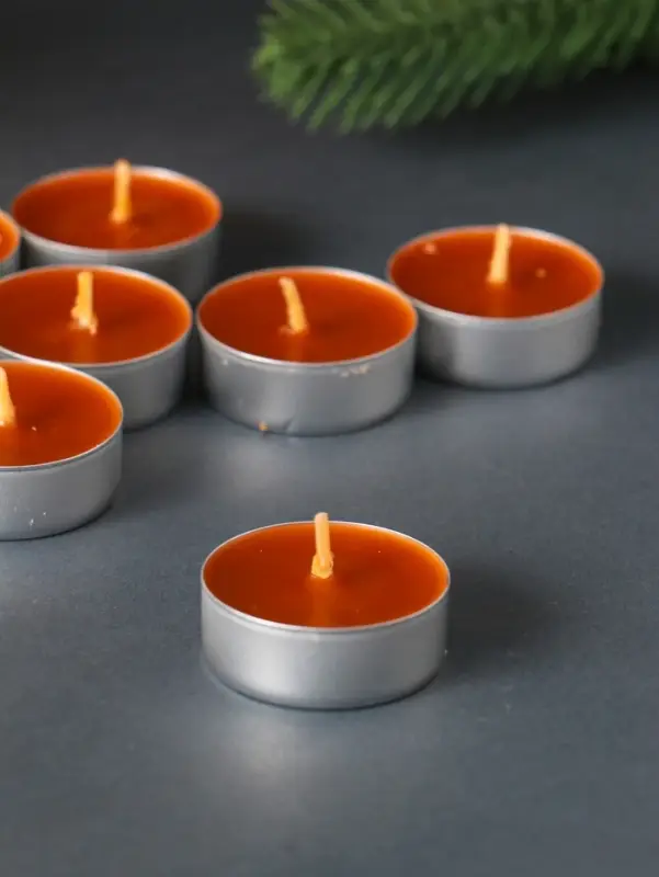 Набор свечей ароматических чайных &laquo;Яблочный штрудель&raquo;, 10 г, 9 шт.